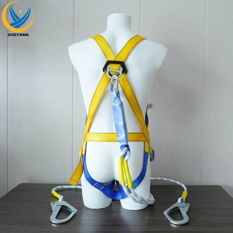 Standard European Electrical Safety Belt Construction Site High-Altitude Work Five-Point Anti-Fall Body Harness for Safety Harness
