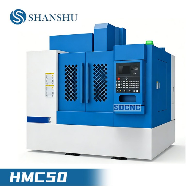 Hmc50 Schwerlast-Horizontal-CNC-Bearbeitungszentrum Spindel 24 Werkzeuge Bt40