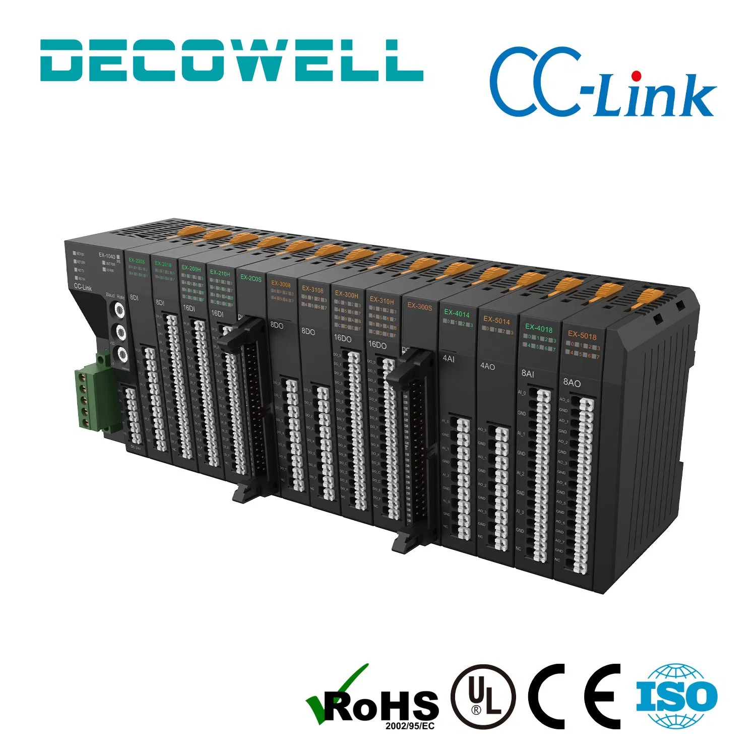 Automation IO System for PLC Integration and Process Control with CC-Link