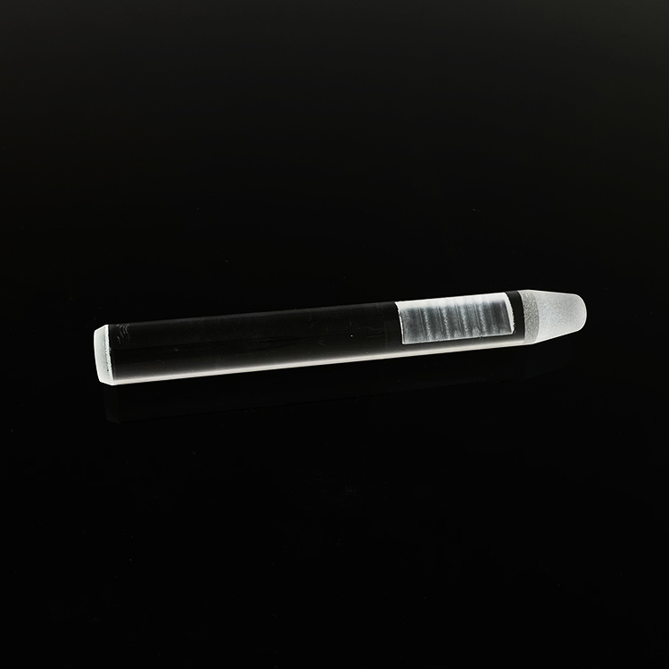 Custom Polished Clear Quartz Glass Semi-Circle Profile Bar Quartz Rod