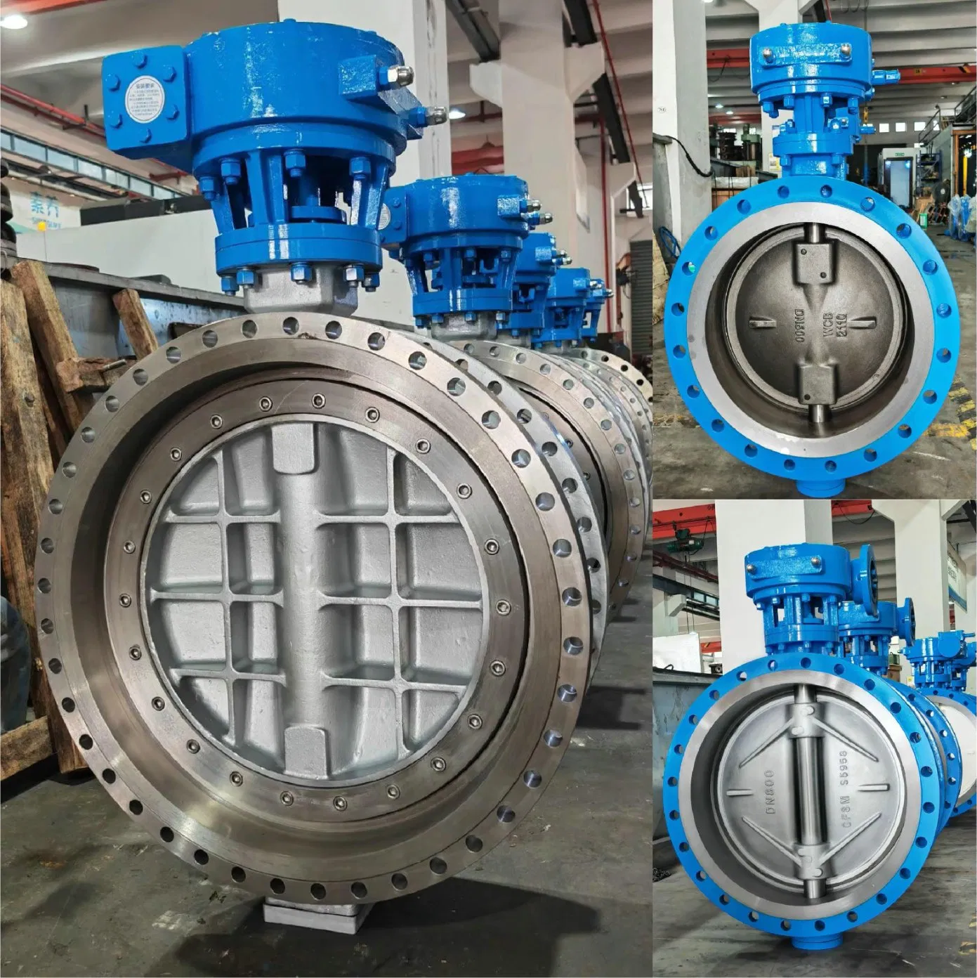 Valvola a farfalla a disco Wafer/Lug/Flangiata ad azionamento pneumatico, Ghisa/WCB/Acciaio Inossidabile, Valvola per Automazione Industriale ANSI/DIN/JIS/API