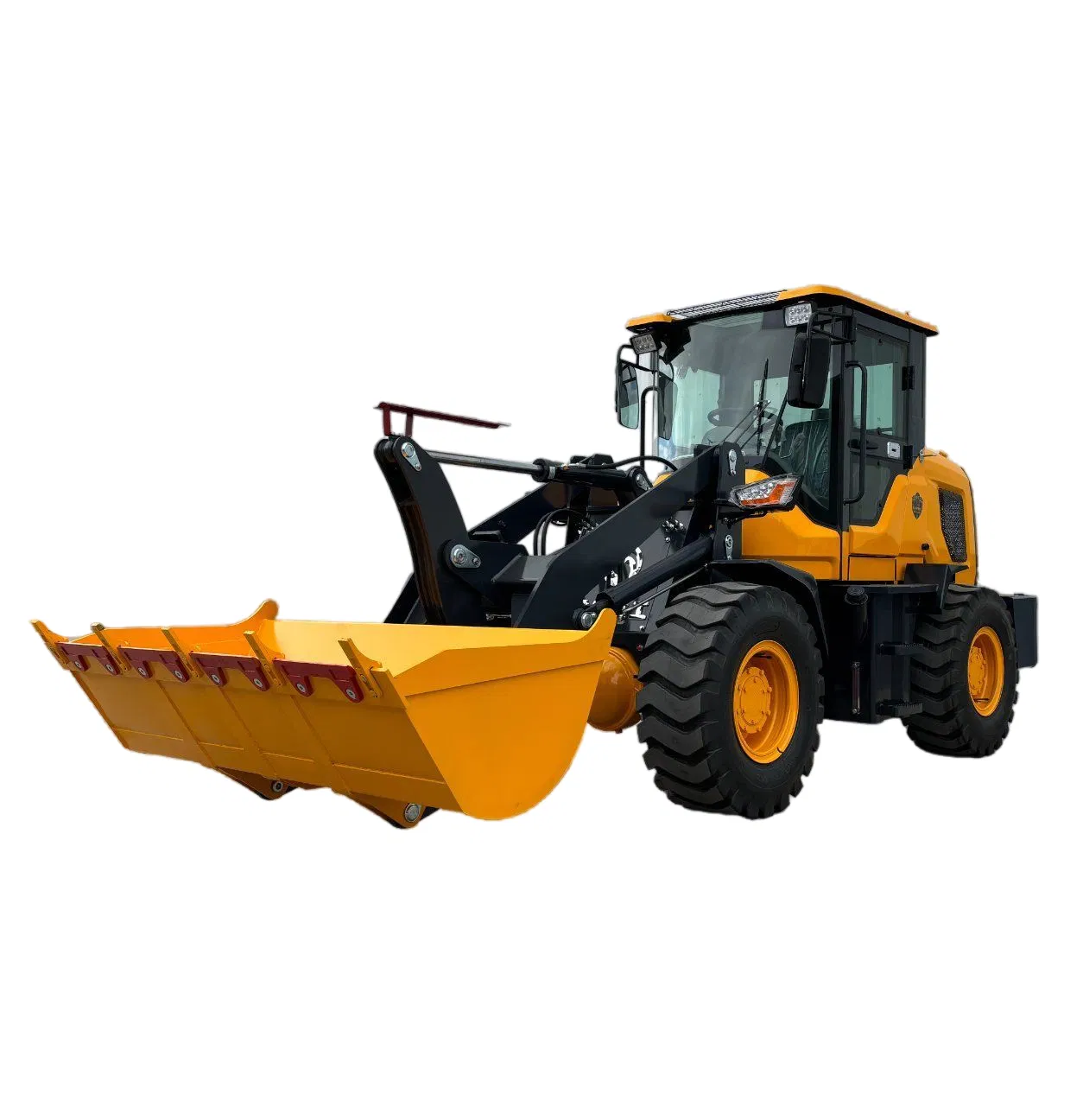 Small Narrow-Axle Wheel Loader with 265b Torque Converter (Yuchai 37kW, Stamped Counterweight)