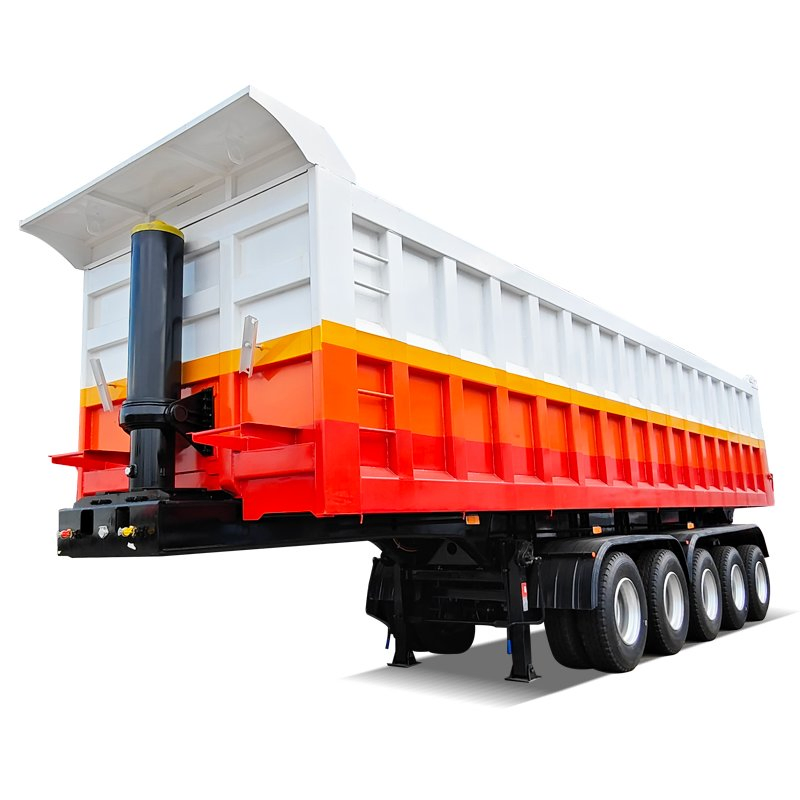 Durable Rear Dump Semi Trailer for Sand Gravel and Coal Transport