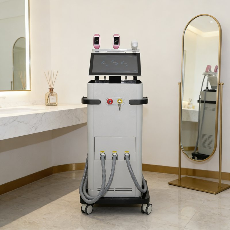 Keylaser Multifunctional Bbl+Nir+YAG Salon Facial Hair Removal Skin Rejuvenation Tattoo Removal Machine
