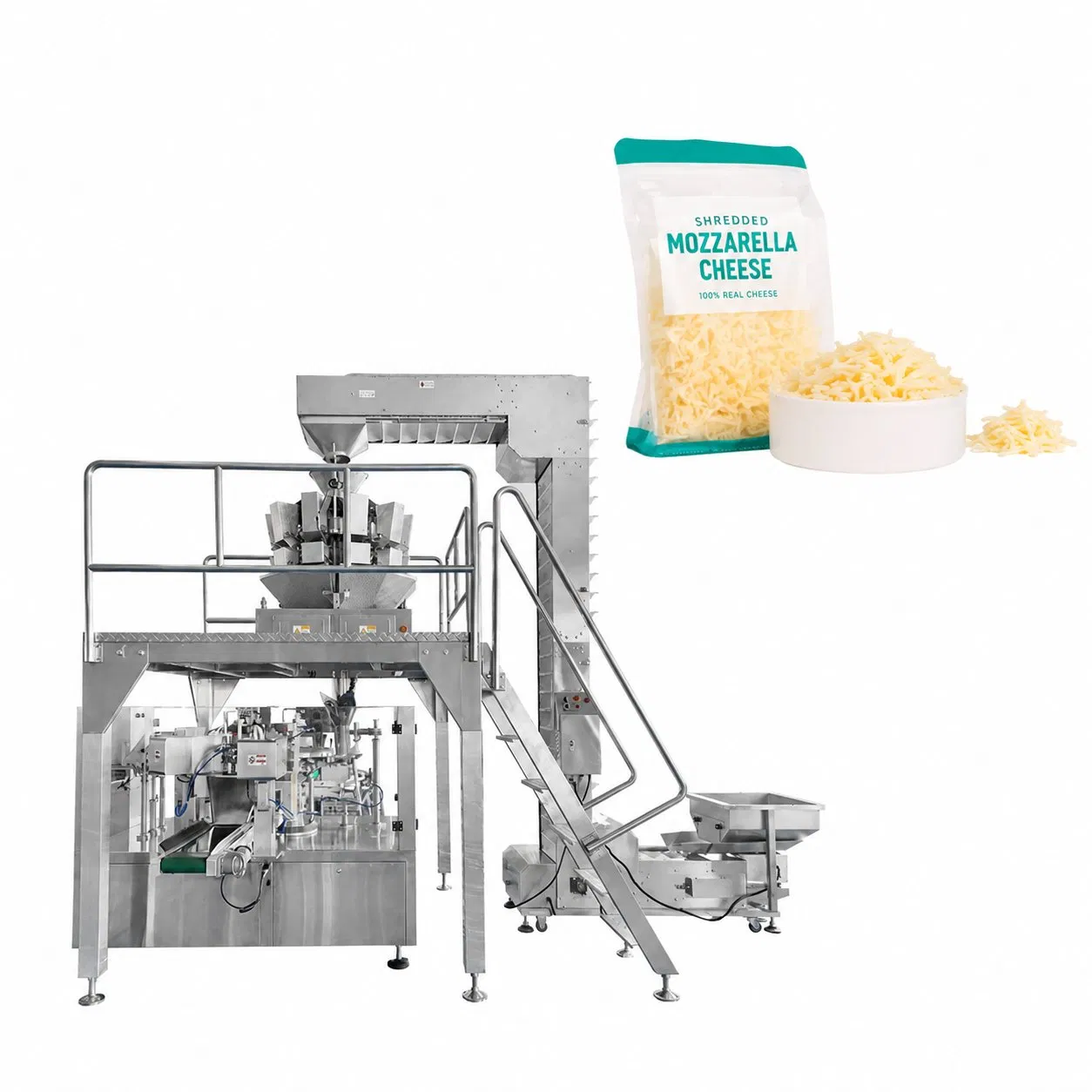 Shredded Mozzarella Cheese Premade Pouch Packing Machine for Pizza Industry