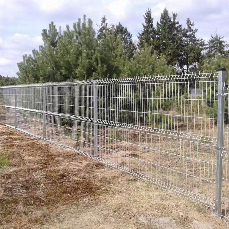 Outdoor Perimeter 3D Wire Mesh Security Metal Iron Fence