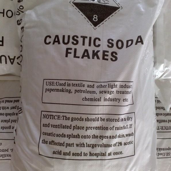 Natriumhydroxid Weiße Flocken/Weiße Perlen für Reinigungsmittel, Wasseraufbereitung, Farbstoffe, Pigmente
