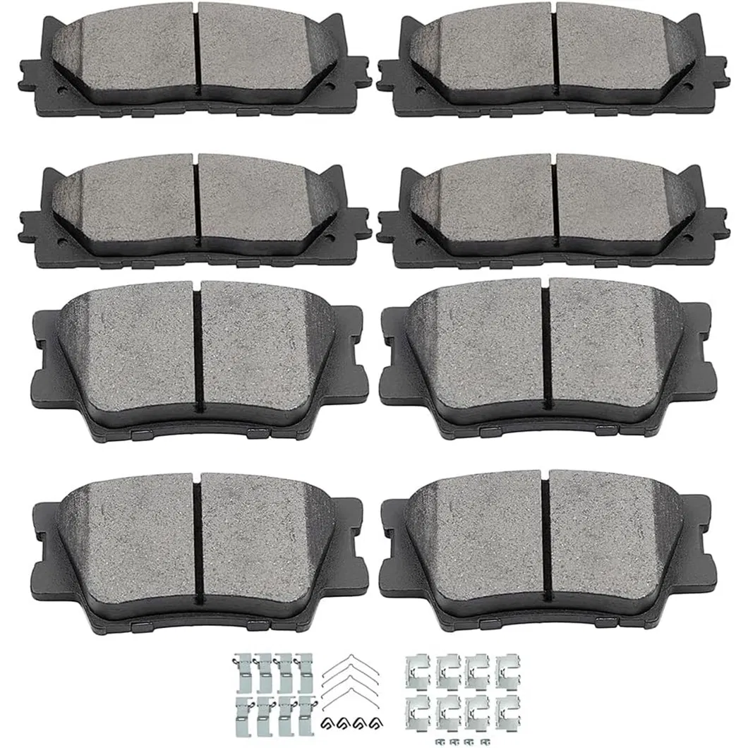 Premium Semi-Metal Disc Brake Pads, Low-Dust Noise-Free Wear Resistant, Compatible with Multiple Vehicle Models