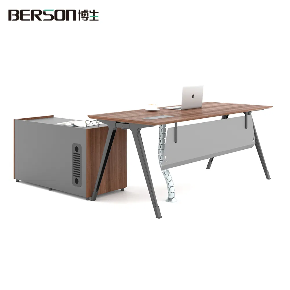 Berson Melamine Wooden Staff Computer Desk Modern Workstation Office Table