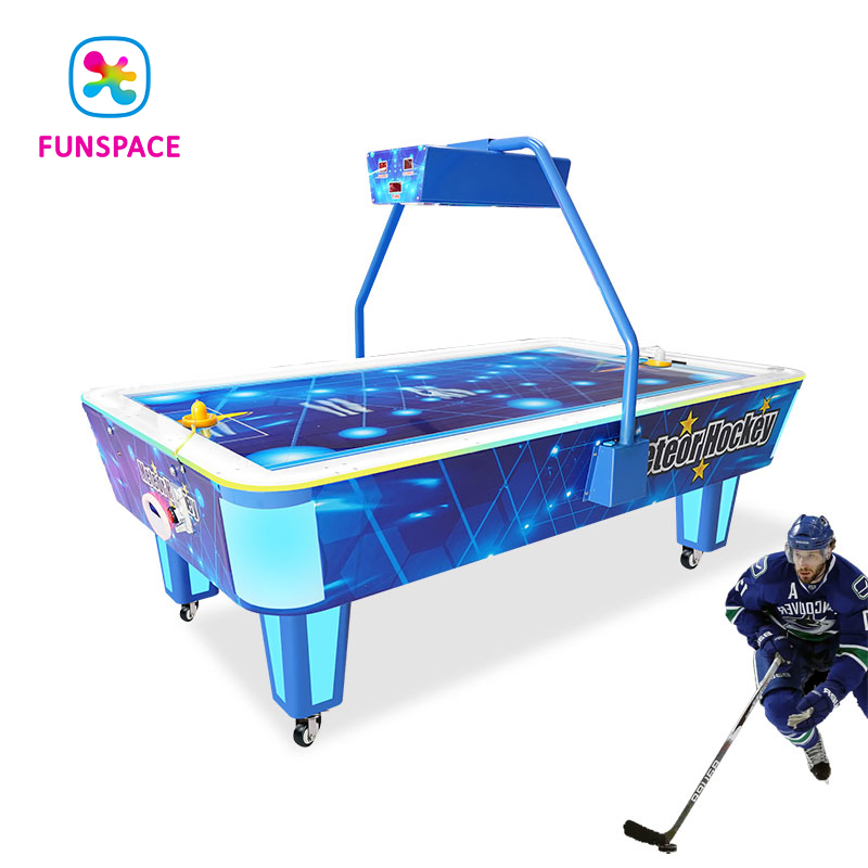 Tavolo da air hockey a gettoni per parco divertimenti indoor, macchina da gioco arcade