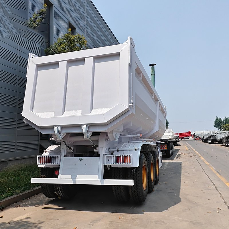 Guinea Flexibler Heckkippanhänger für den internen Materialtransport auf Baustellen