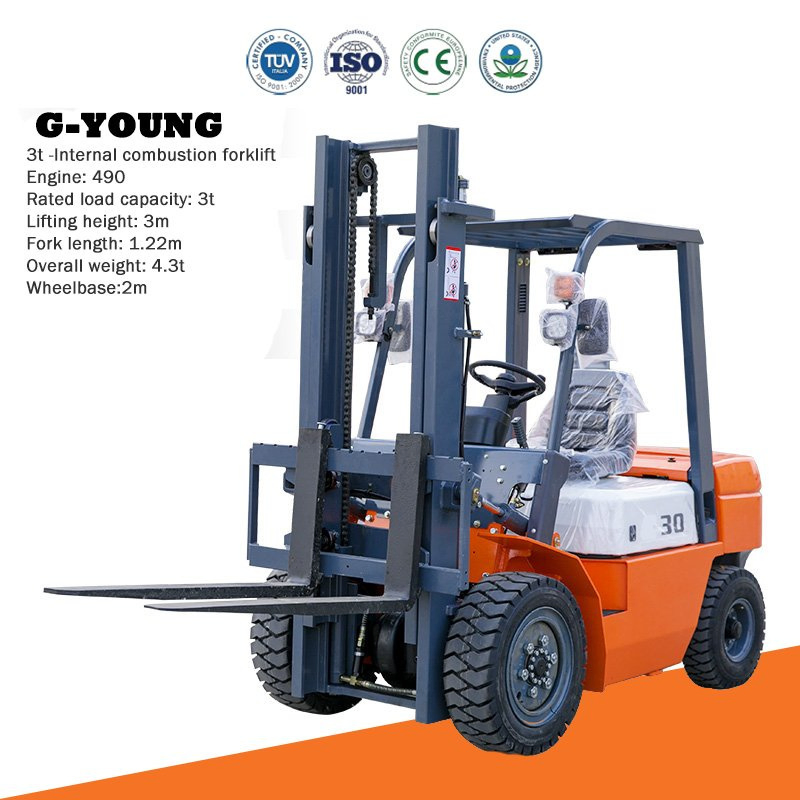 Carrello elevatore G-Young GPL 3,5 tonnellate, carrello elevatore idraulico con capacità di 6 tonnellate