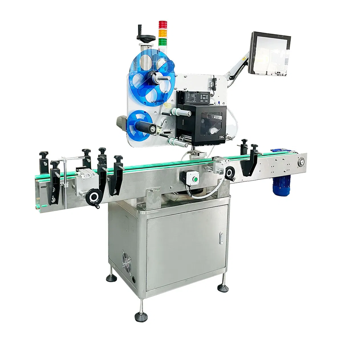 Table Type Automatic Flat Labeling Machine for Thread Cone