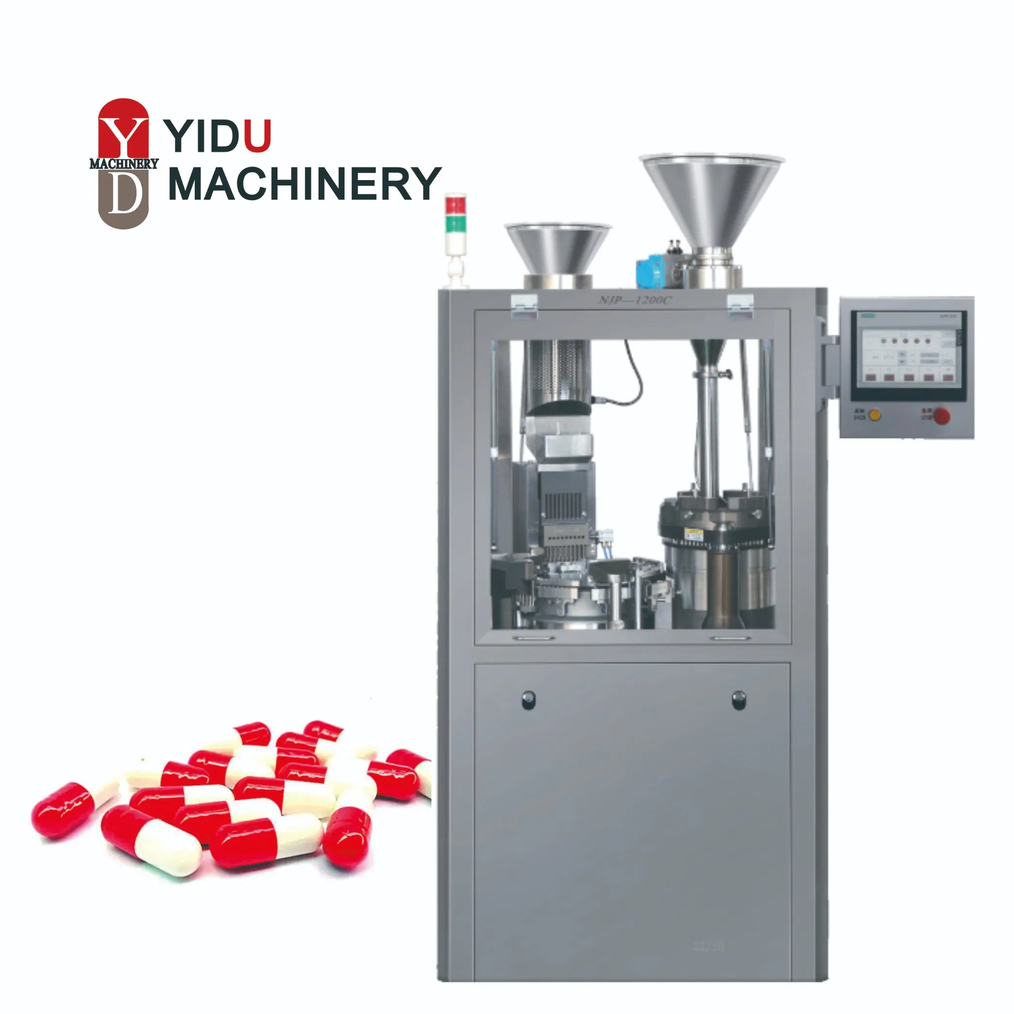Macchinario automatico per l'incapsulamento di pillole farmaceutiche in gelatina dura NJP-1200C Macchina riempitrice di capsule in polvere completamente automatica