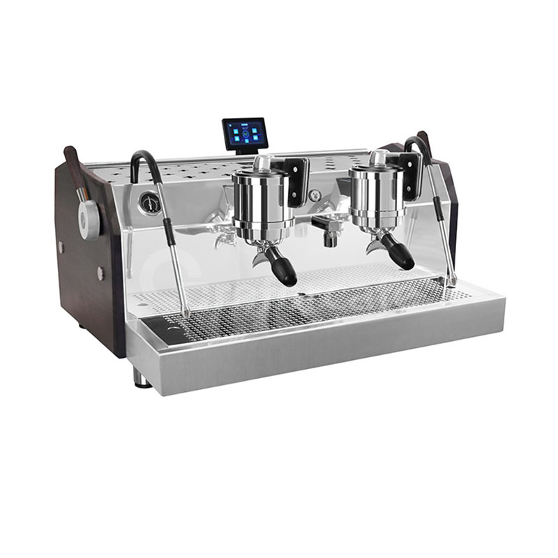 Professional Three Boilers 2 Groups 9bar Rotary Pump Commercial Semi-Automatic Espresso Coffee Machine with LED Light