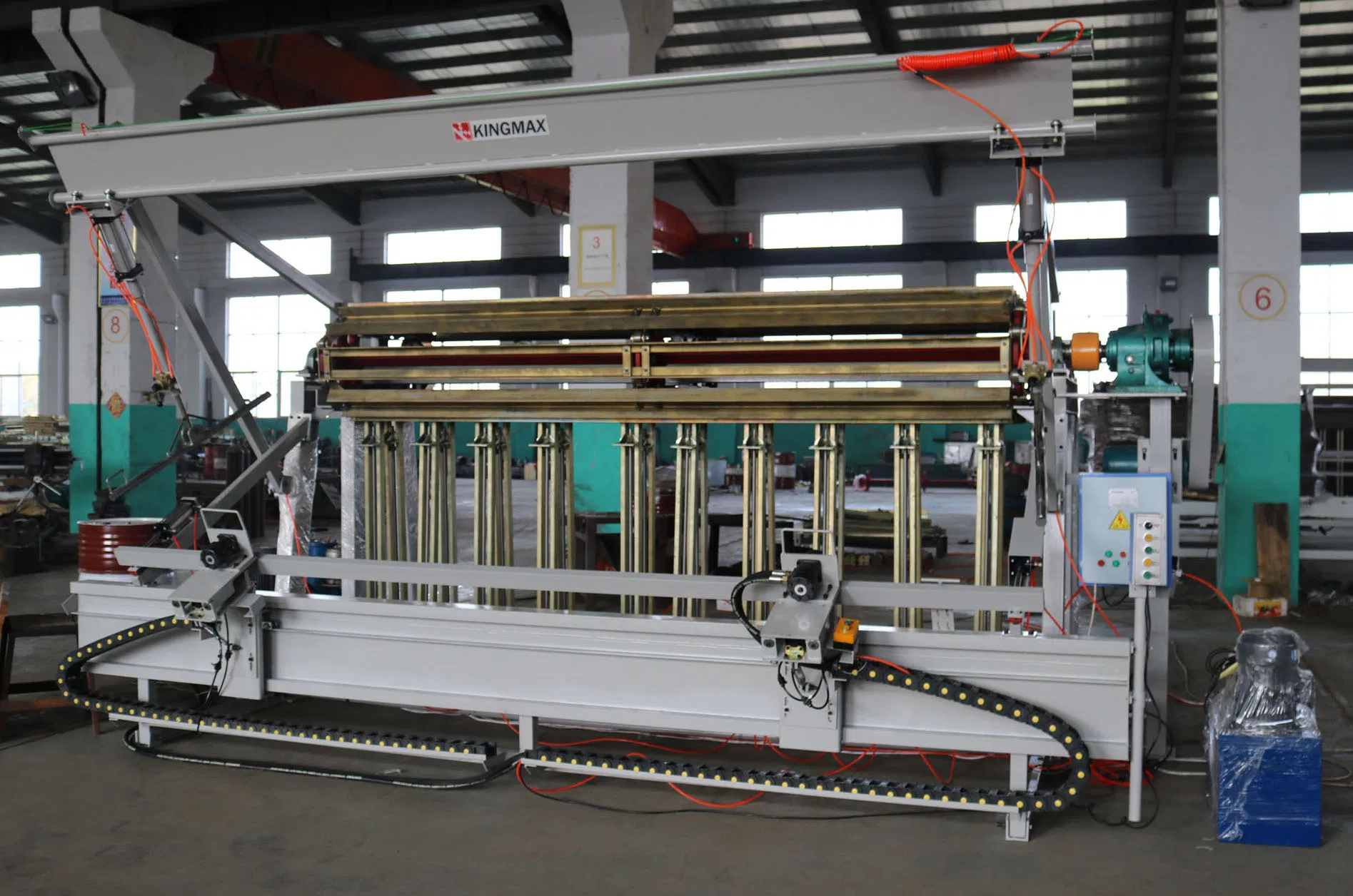 14 Sections Hydraulic Solid Wood Clamp Carrier Press
