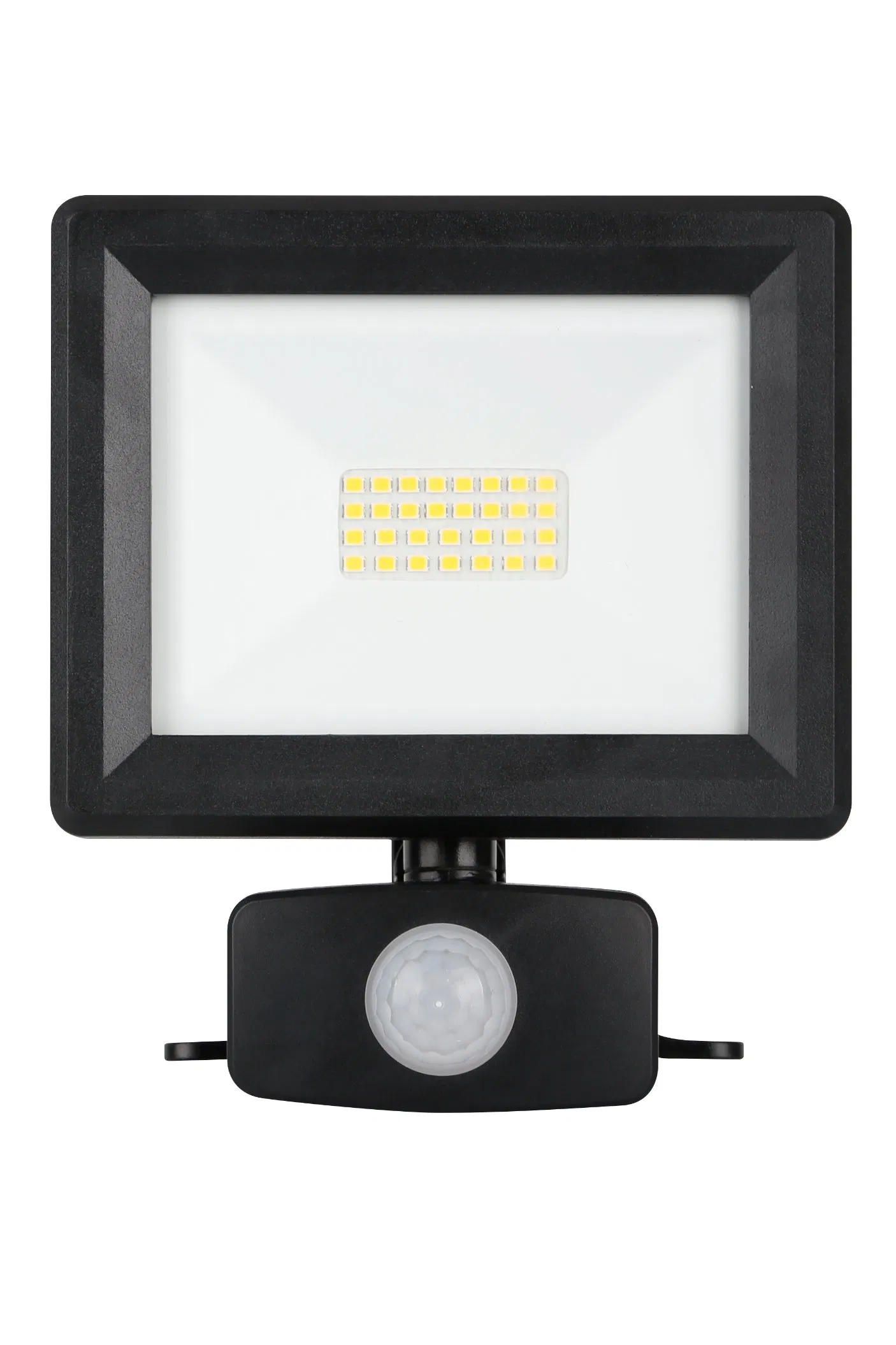 GS CE Standard Industrial IP65 Black 20W 3D Bracket LED Wall Lamp Flood Light with PIR Sensor 3000K 4000K 6000K CCT