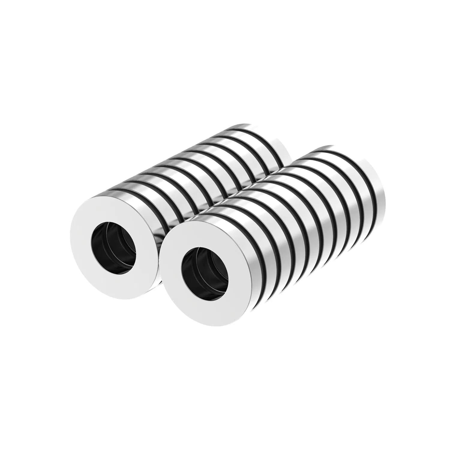 Strong N52 Ring Neodymium Magnets 3/4" OD x 3/8" ID x 1/8" Thick