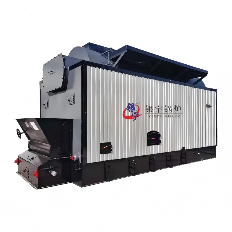 Industrial Horizontal DZL12 Biomass Fired Chain Grate Boiler, Pellet Stove with Automatic Water Heater for Central Heating Plant