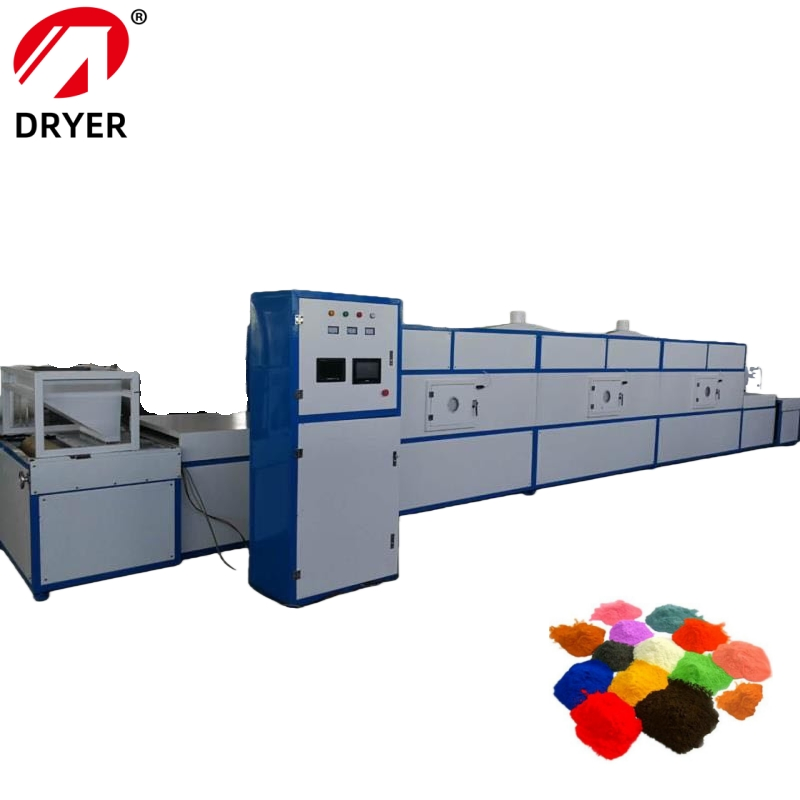 Conveyor Tunnel Dryer Industrial Microwave Drying Machine Oven Hybrid Dryer Chemical Drying Equipment for Barium Sulfate Powder Fluorite Powder