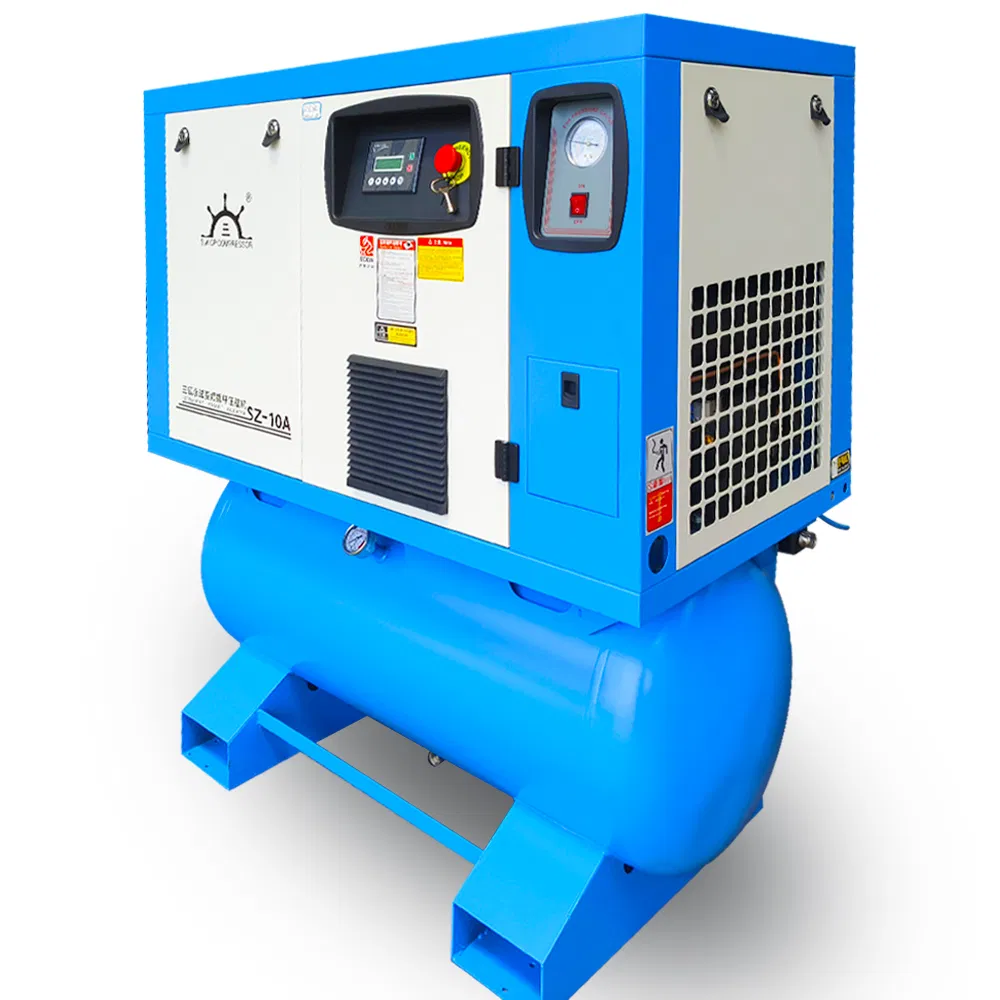 7.5kw 11kw 10-15HP Permanent Magnet VSD Portable Screw Air Compressor