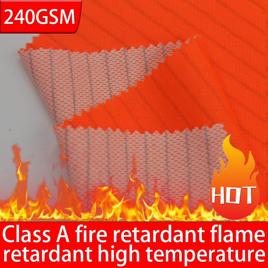 EN 20471 Polyester Cotton Aramid Antistatic 240 GSM Flame Retardant Reflective Fluorescent Workwear Fabric