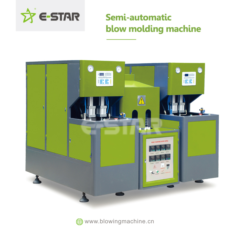 2L 2-Kavitäten Halbautomatische Flaschenblasmaschine Flaschenbläser Blasformmaschine