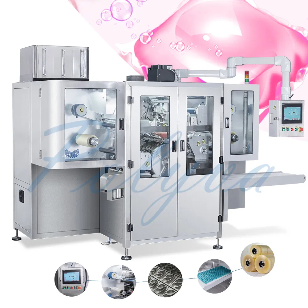 POLYVA 3 in 1 Liquid Soap Pods Packaging Machine Drum Type Air Packaging Machine