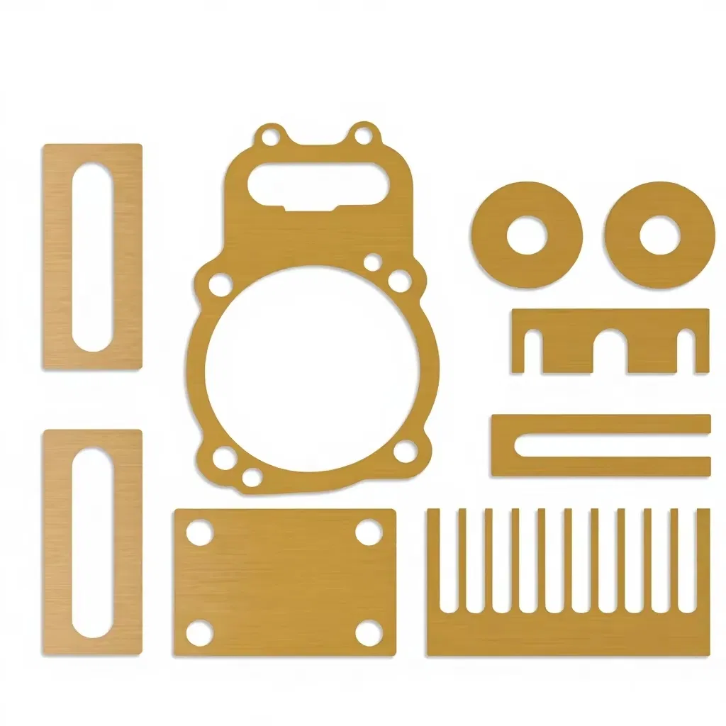 Non-Standard Special-Shaped Brass Flat Gasket Ultra-Thin Thickened Sealing Washer for Automotive, Marine, Chemical Plant, Power Plant