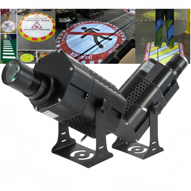 Industrial Custom Gobo LED Virtual Gobo Projector Light 2m to 12m