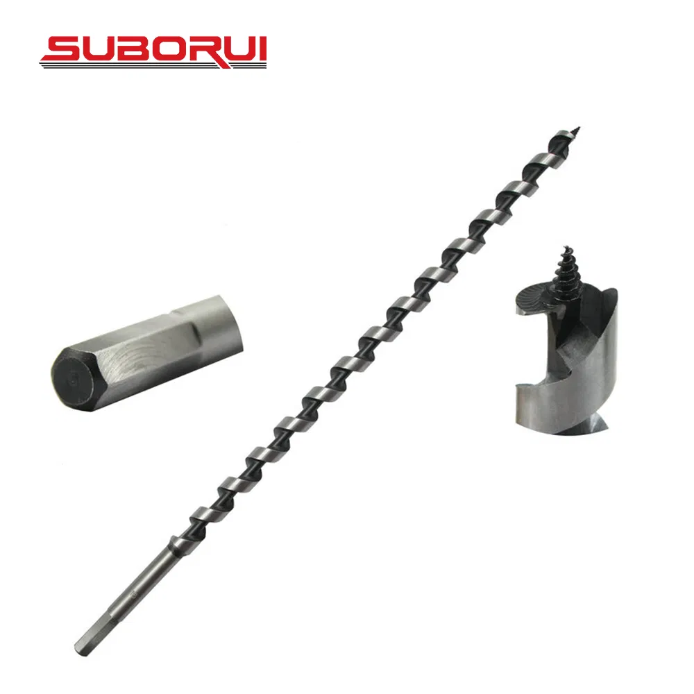 High Carbon Steel Wood Auger Drill Bits for Woodworking Deep Boring