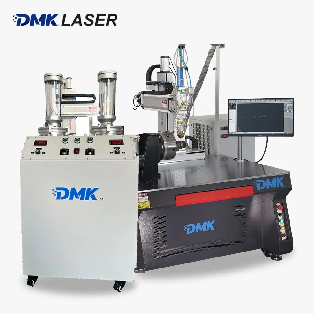 DMK 1000W 2000W 3000W Fiber Laser Cladding Machine, Laser Powder Feeder Conveyor and Fiber Laser Welding Machine