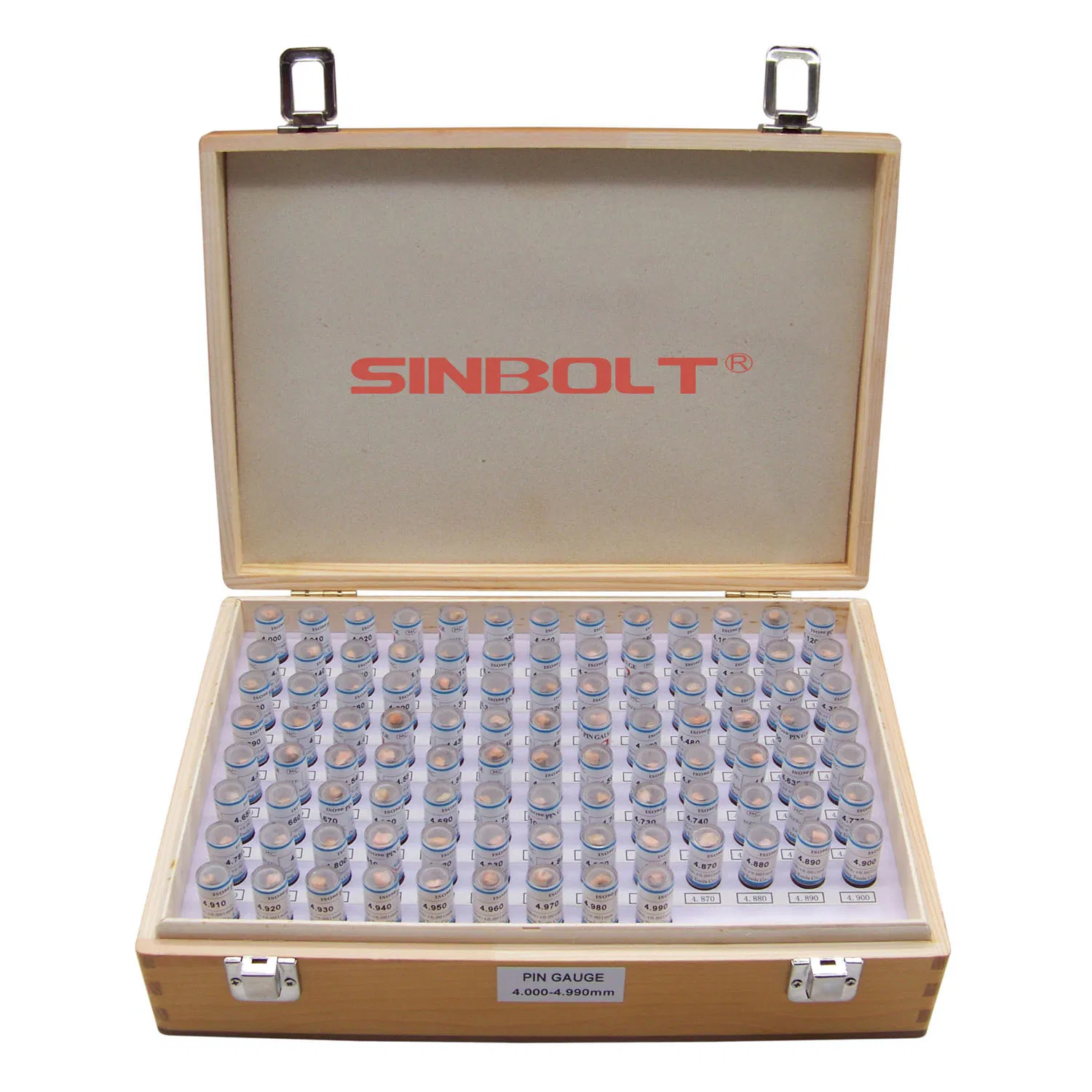 Metric Pin Gauge 4.000-4.990, Pin Gauge Set, Step 0.01, 100PCS Plug Gauge