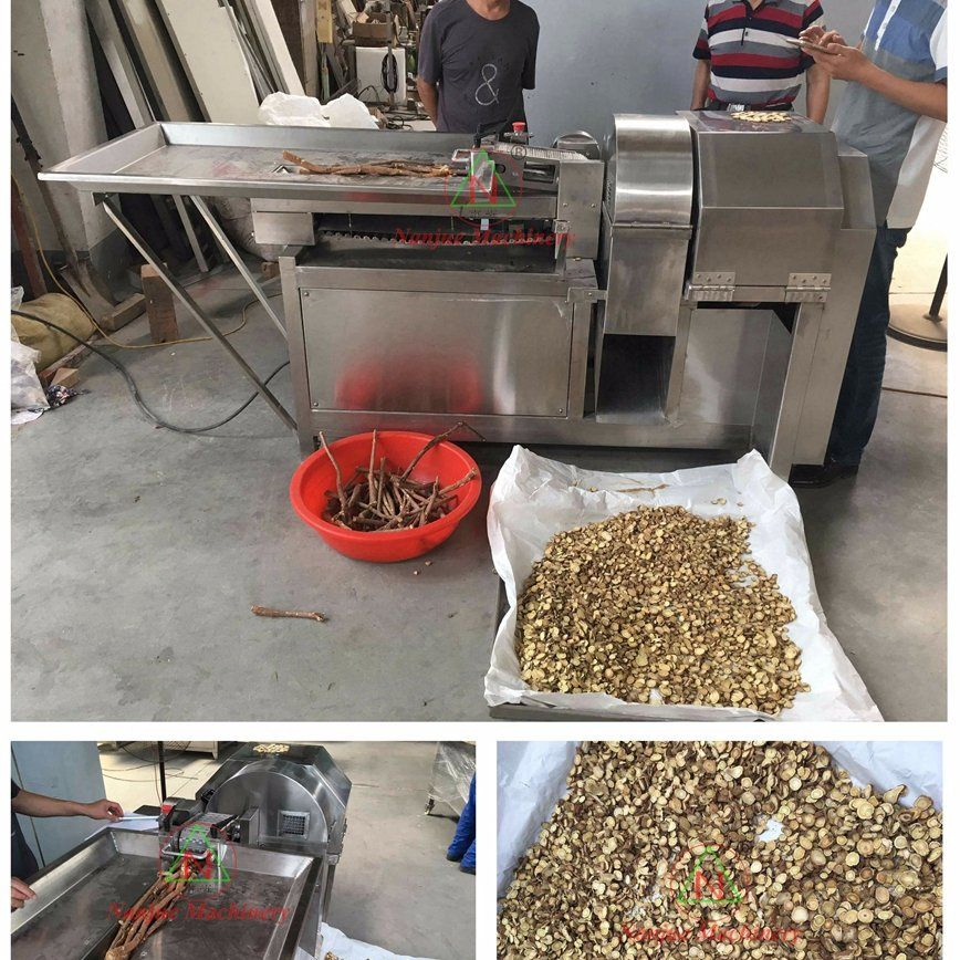 Macchina rotativa per affettare radice di liquirizia Macchina per tagliare foglie ed erbe di liquirizia