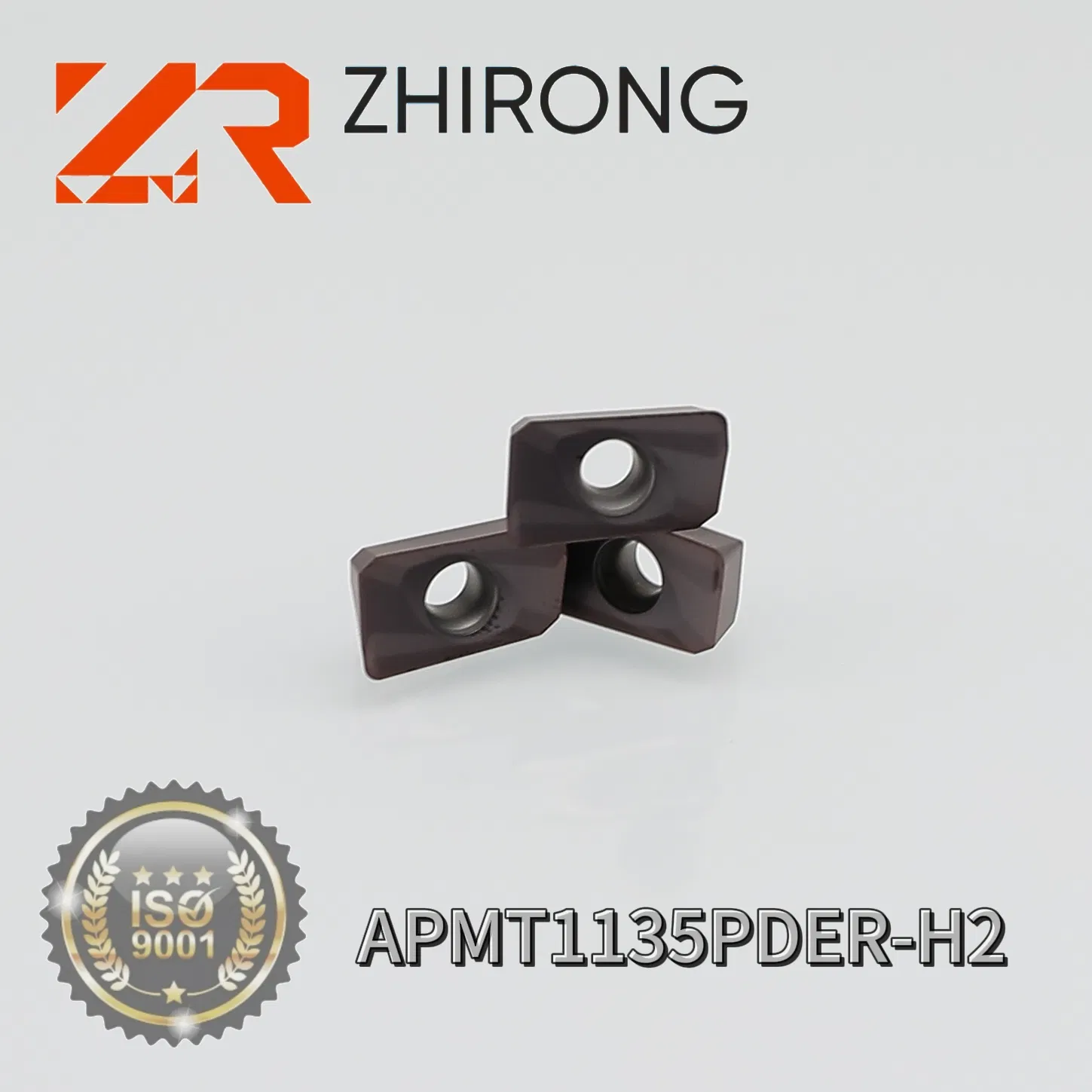 Inserimento in carburo Zhirong Apmt1135pder-H2 per utensile da taglio CNC
