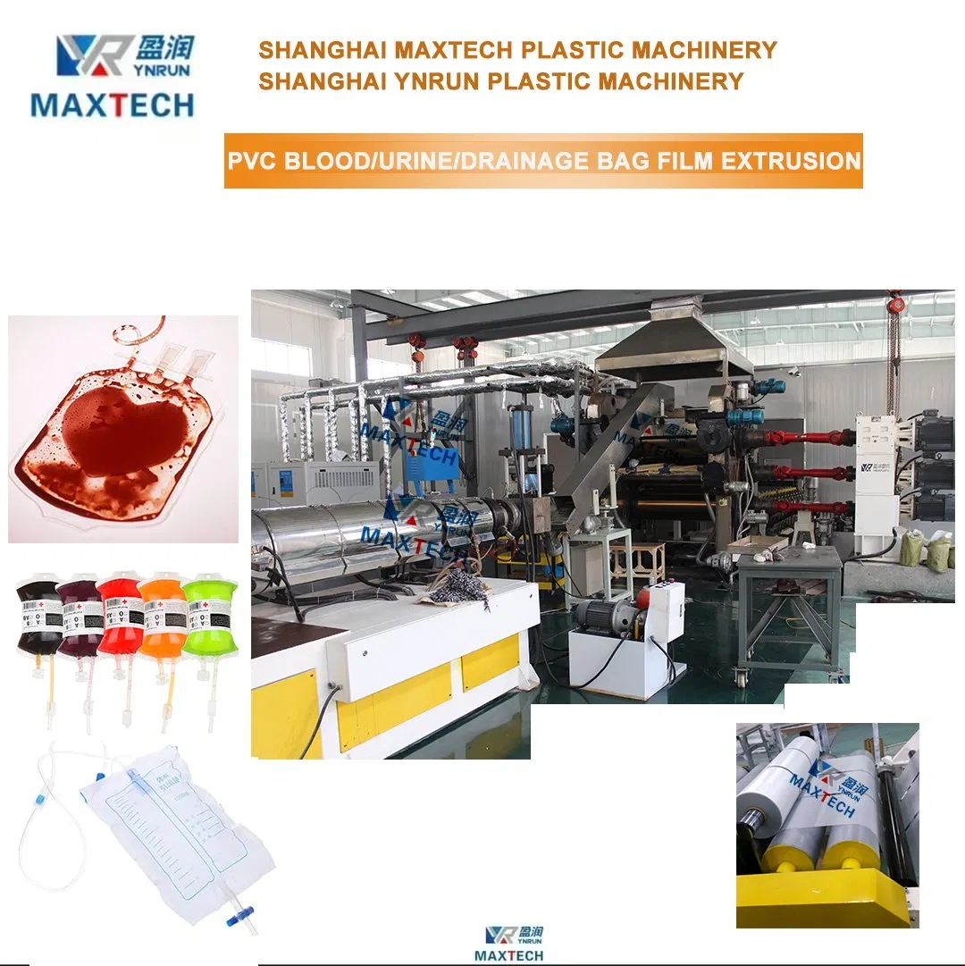 PVC Calender Film PVC Blood Bags Film PVC Urine Bag Film PVC Drainage Bag Film Extrusion