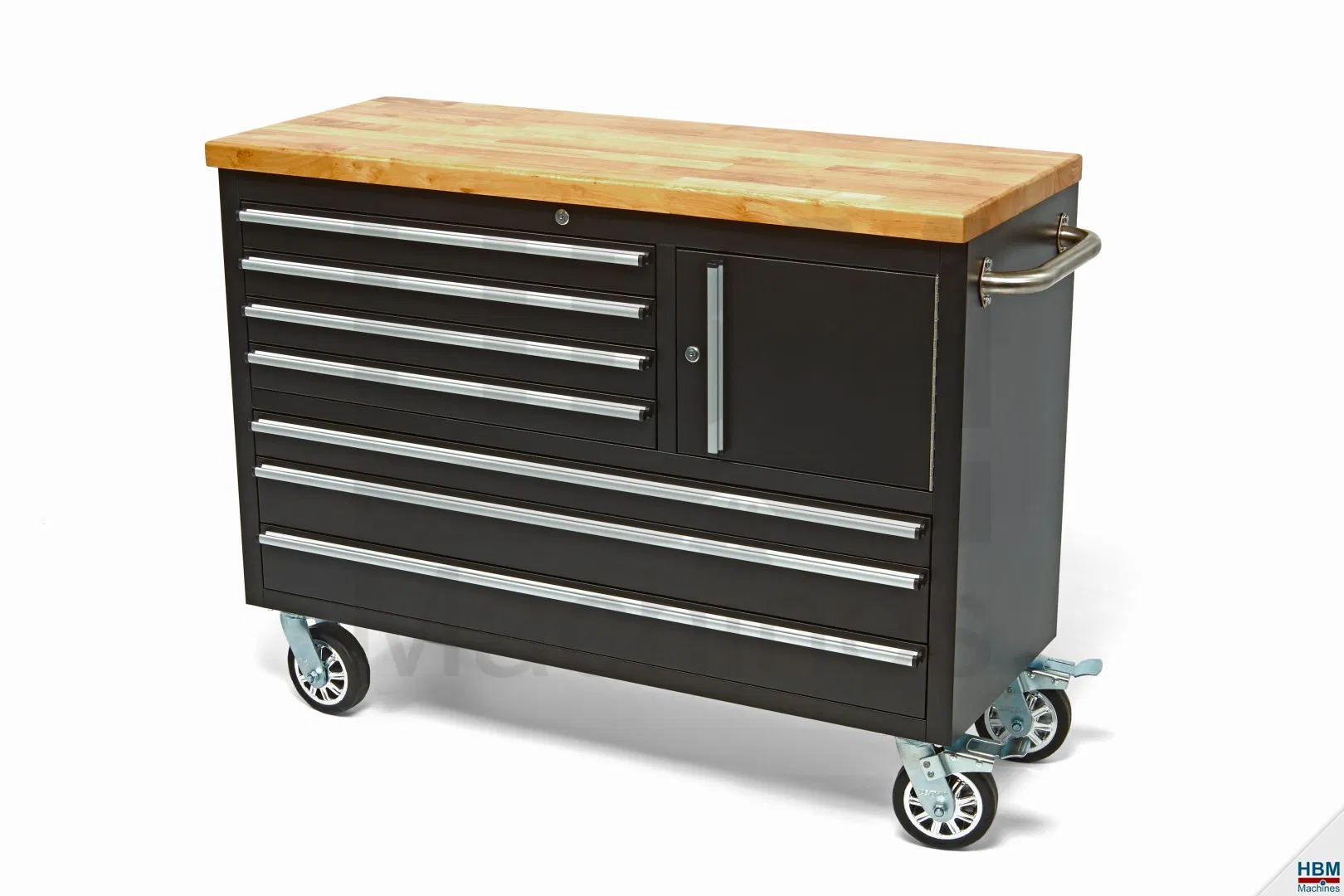 Junmao 48 Inch 7-Drawers Stainless Steel & Powder Coated Cabinet