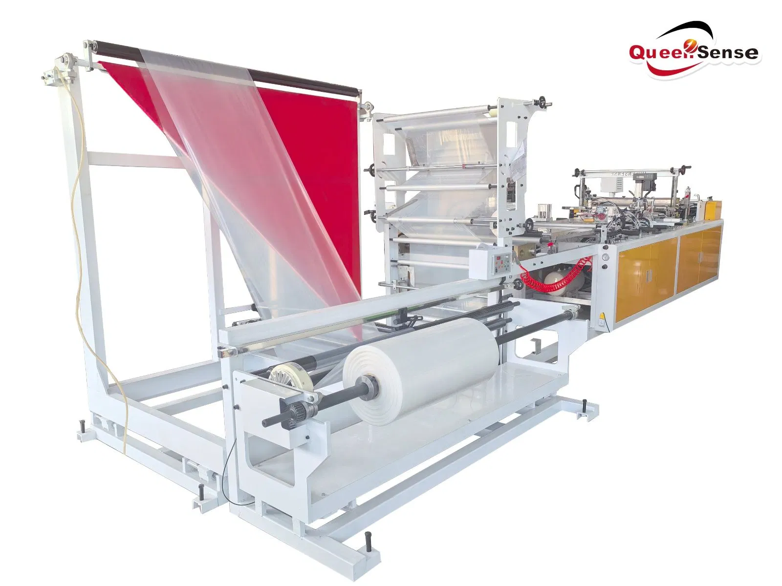 Rql-800 Multifunctional Handle Bags Chicken Packaging Bags Side Sealing Bag Making Machine with Folding