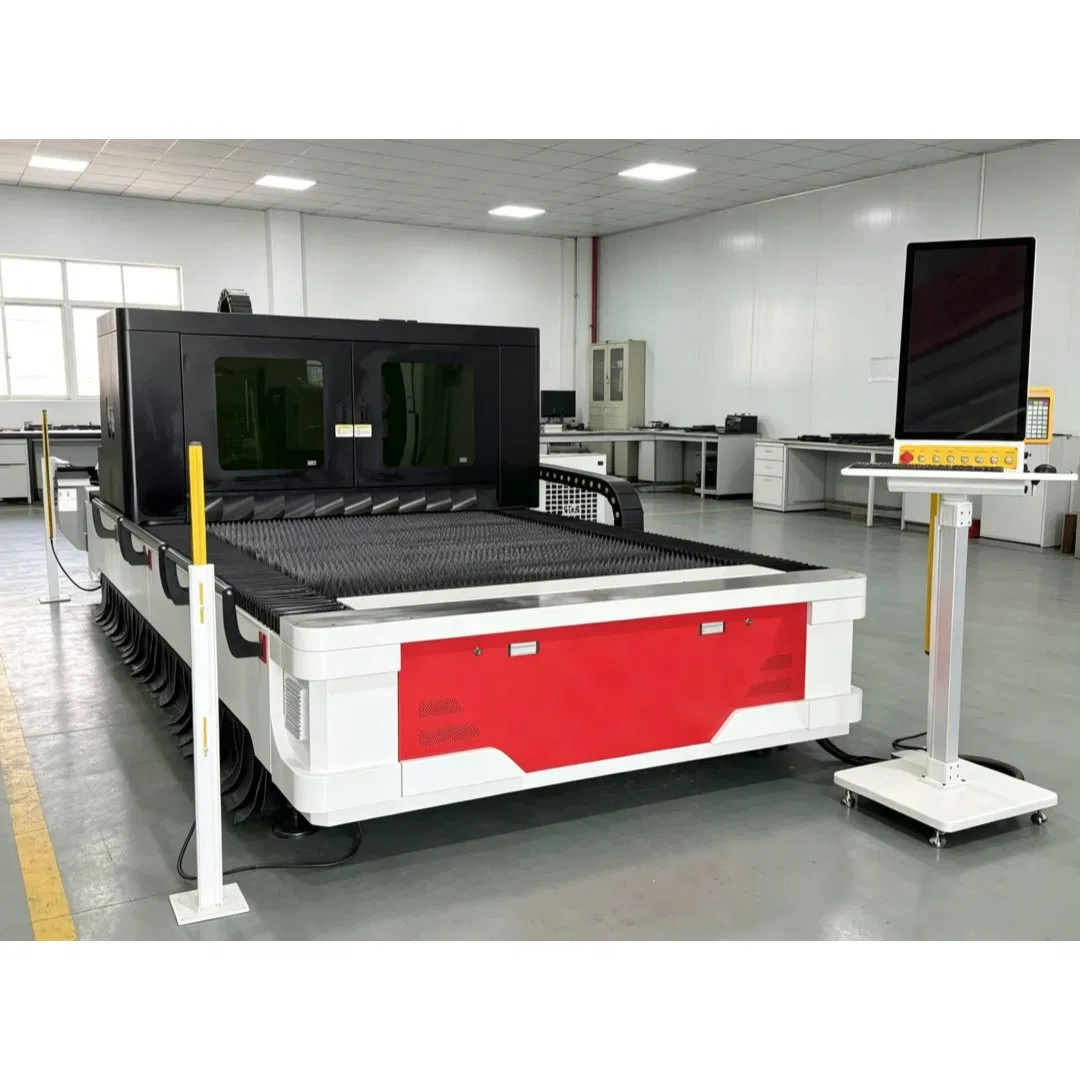 Enclosed Beam Single Platform Fiber Laser Cutting Machine CNC Metal Laser Cutter