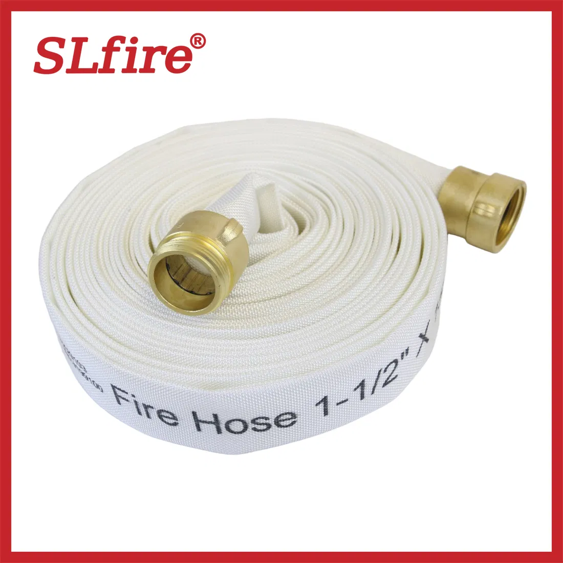 PU Lining Layflat Canvas Fire Hose, Japanese Standard for Fire Equipment System