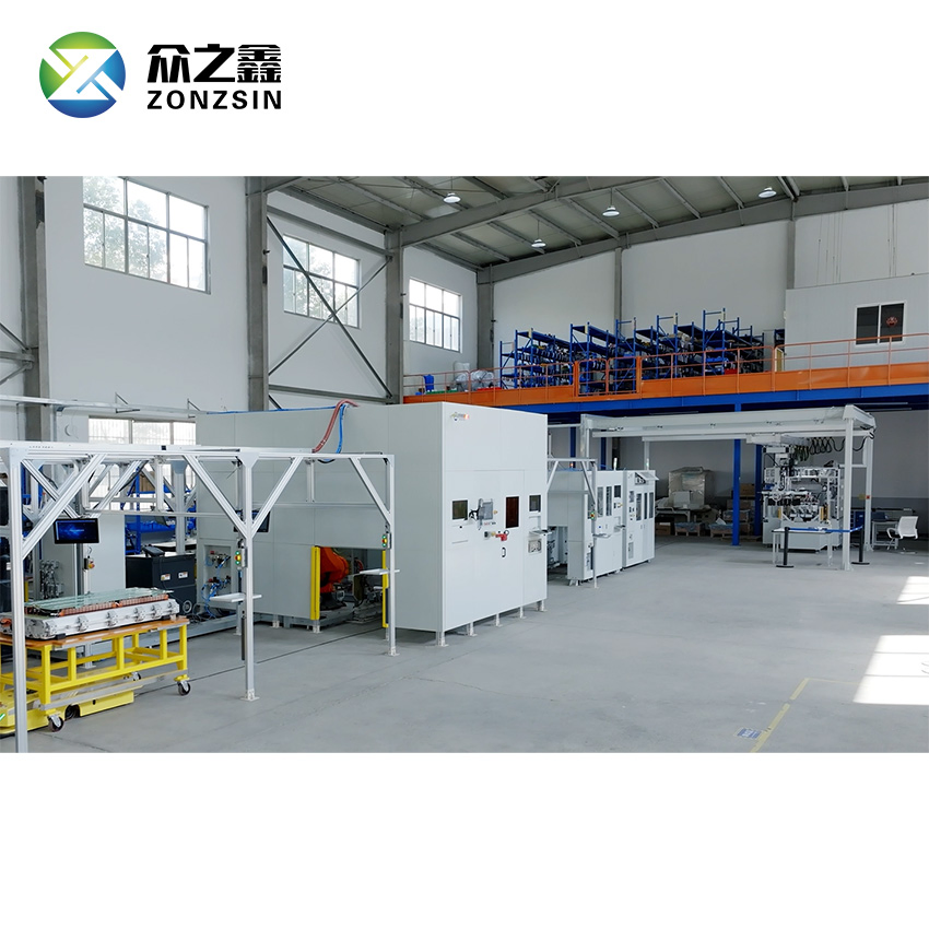 Linea di produzione semi-automatica CTP per moduli e pacchi di batterie al litio per veicoli elettrici e settore BESS