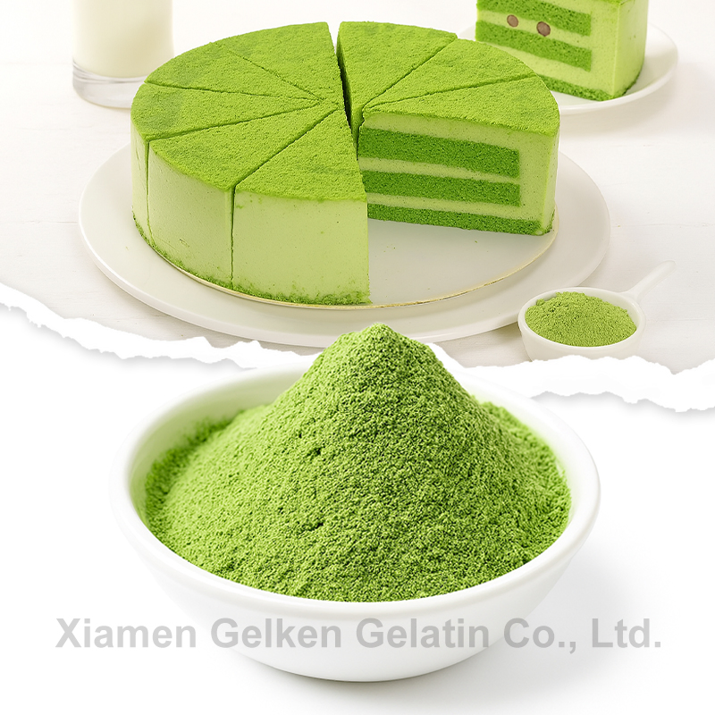 1000 Mesh Bäckerei-Qualität Gelbgrün Matcha Pulver für Kuchen