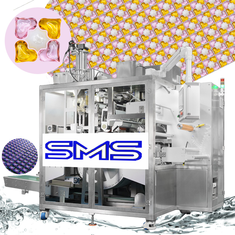 Machine de remplissage automatique multi-pods, fabrication, lavage, dosettes de lessive, emballage liquide