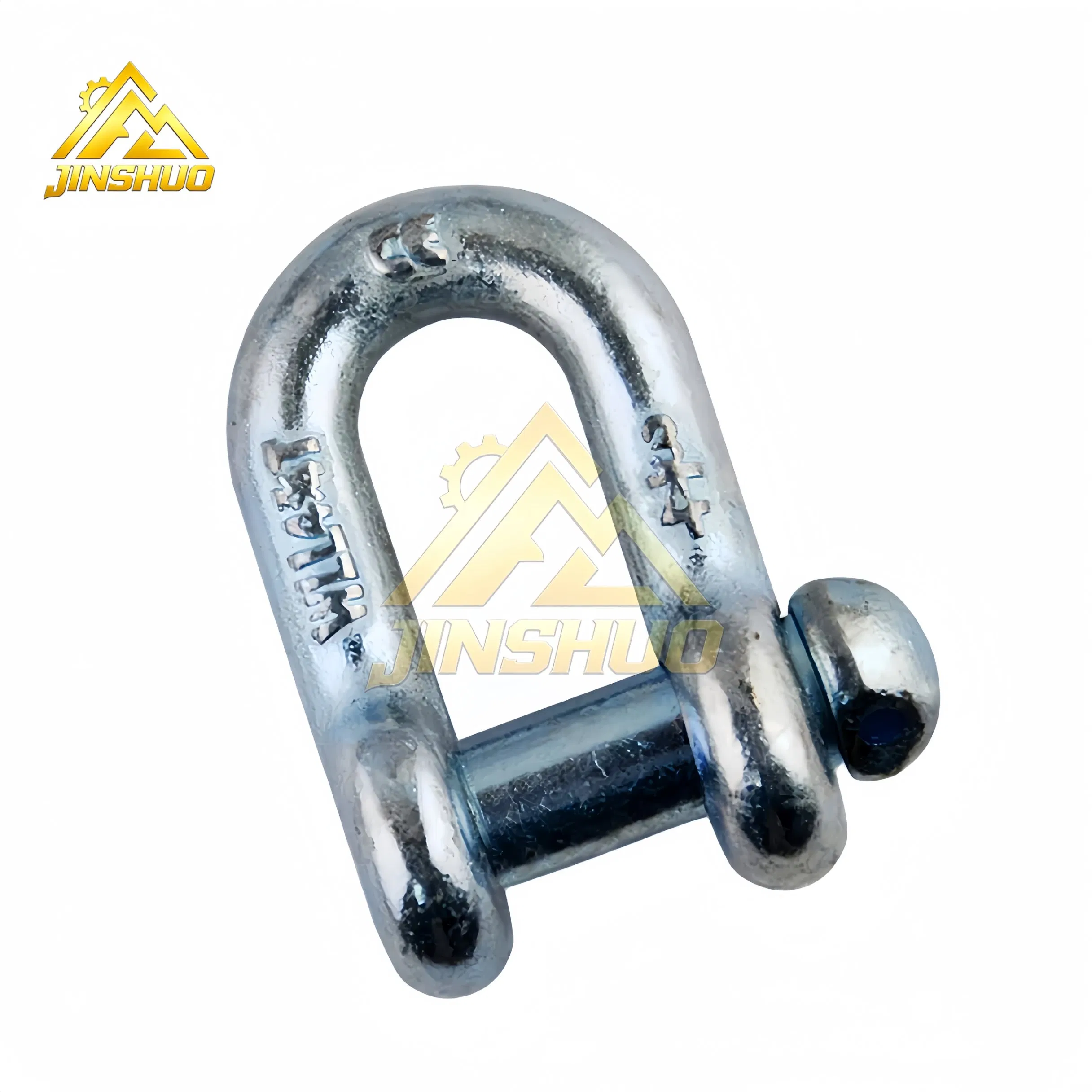Round Head D Shackle, Metal Screw Pin D Shackle for Marine Trawling Rigging