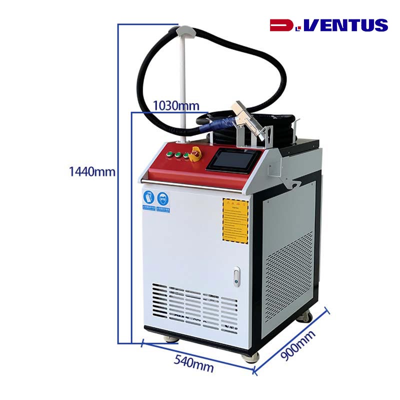 1500W 2000W 3000W Portable Metal Rust Removal CW Fiber Laser Cleaning Machine