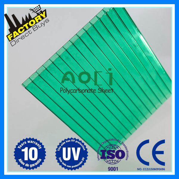 Zhejiang Aoci UV-Protected Twin-Wall Polycarbonate Sheet