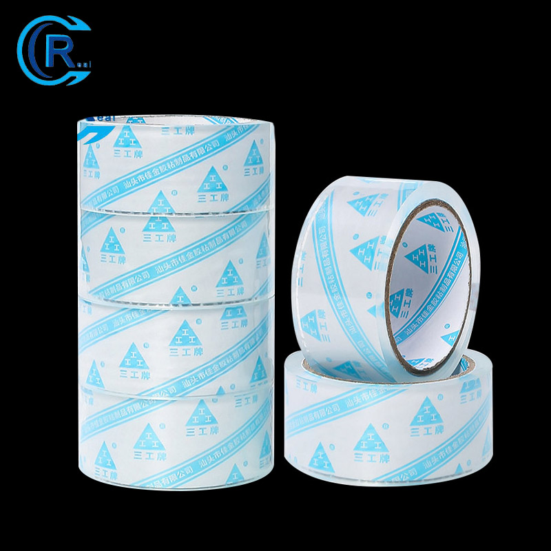 Non Bubble Transparent Super Clear Crystal Heavy Duty BOPP Clear Packing Packaging Adhesive Buff Tape