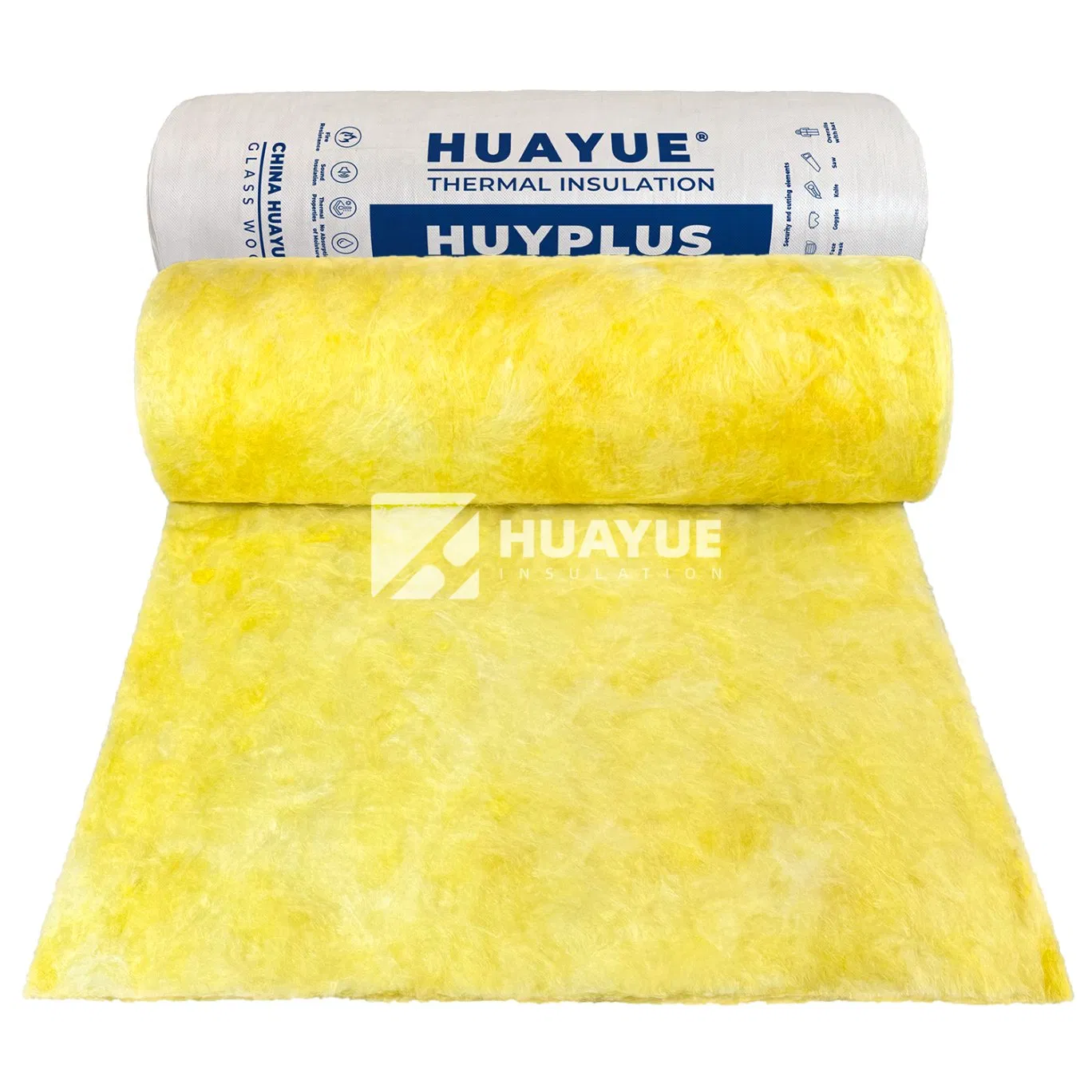 25-180 mm Class A1 Fireproof Glass Wool Blanket for Building Thermal Insulation