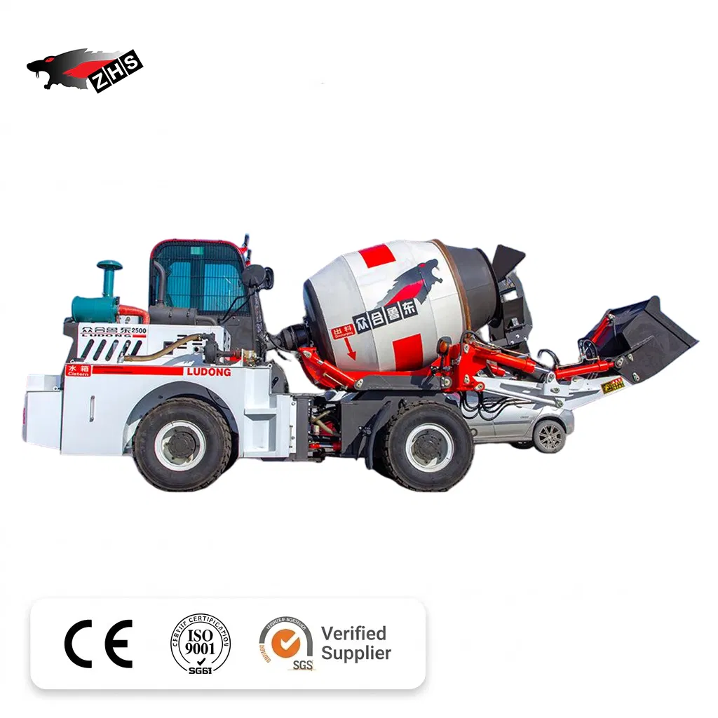 2500L Self Loading Concrete Mixer with Italy Weighting System