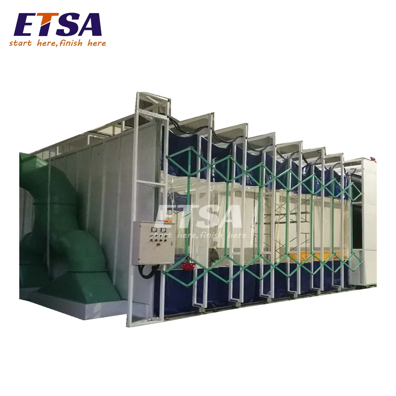 Cabina de pintura en aerosol telescópica móvil portátil retráctil